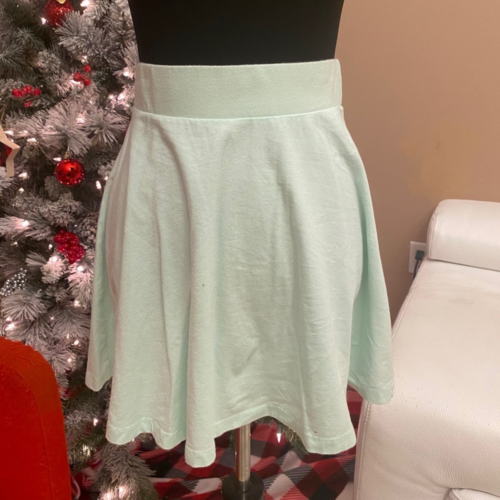 Light blue skater skirt